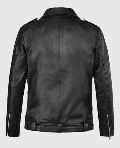 Jeffrey Morgan The Walking Dead Black Leather Jacket