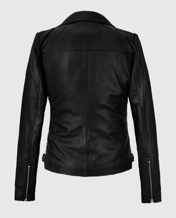 Jena Malone Black Leather Jacket