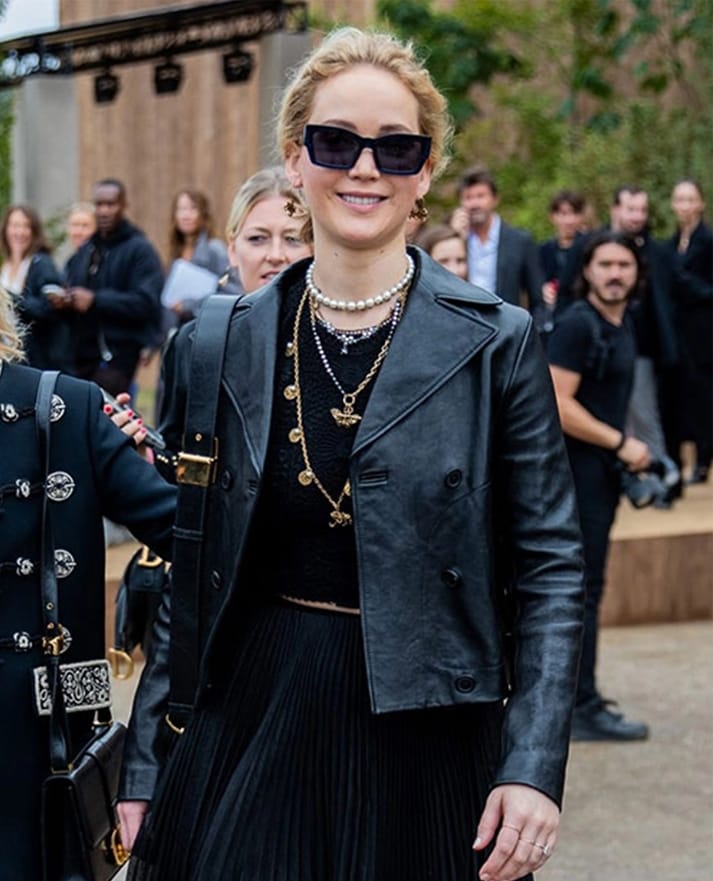 Jennifer Lawrence Leather Jacket