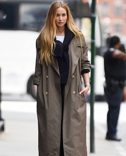 Jennifer Lawrence Trench Coat