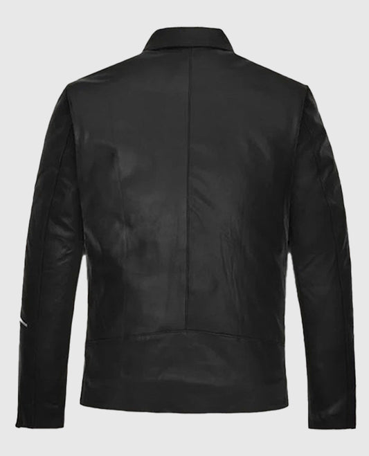 Jensen Huang Black Leather Jacket