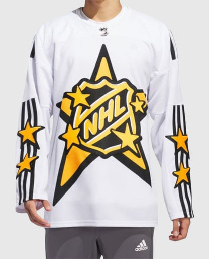 Justin Bieber NHL All-Star White Jerseys
