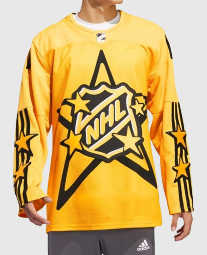 Justin Bieber NHL All-Star Yellow Jerseys