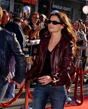 Katie Holmes Leather Jacket