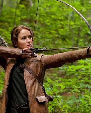 Katniss Hunger Games Leather Jacket