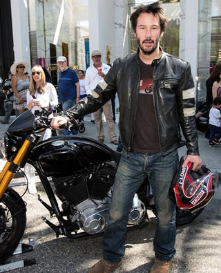 Keanu Reeves Black Leather Jacket