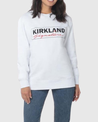Kirkland Signature White Sweatshirt