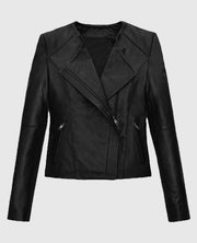 Kristen Bell Black Leather Jacket