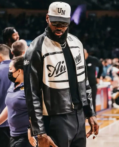 Lebron James Aimé Leon Dore Café Racer Leather Jacket