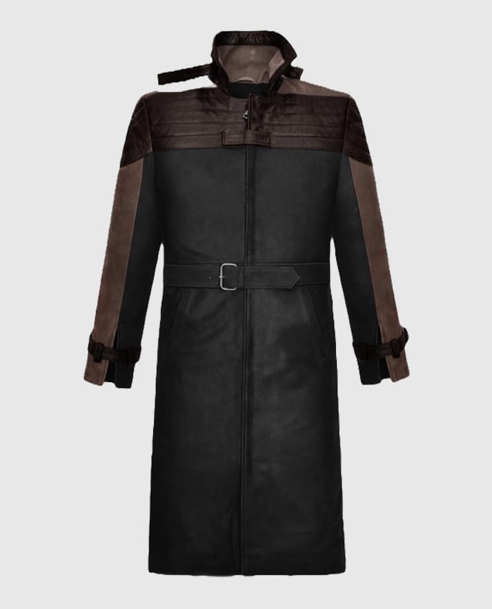  Legion Aiden Leather Trench Coat