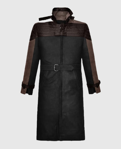  Legion Aiden Leather Trench Coat