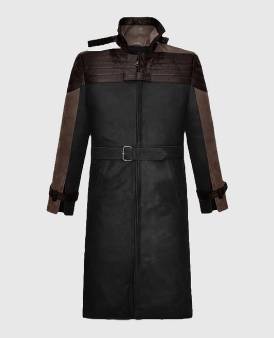  Legion Aiden Leather Trench Coat