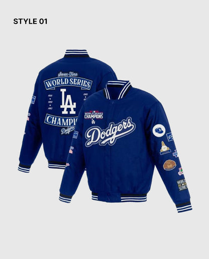 Los Angeles Dodgers World Series Champions Blue Varsity Jacket