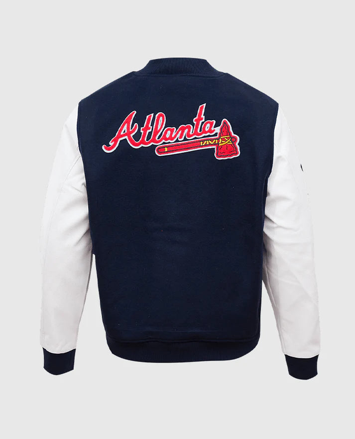 MLB Atlanta Braves Blue Varsity Jacket