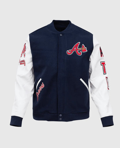 MLB Atlanta Braves Men's Blue Varsity Jacket