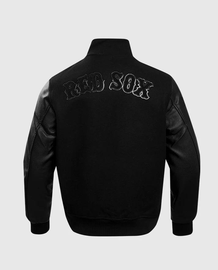 MLB Boston Red Sox Men's Black Varsity Jacket