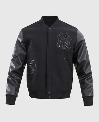 MLB New York Yankees Black Varsity Jacket