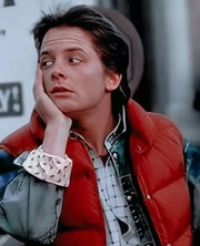  Marty McFly Puffer Vest Red