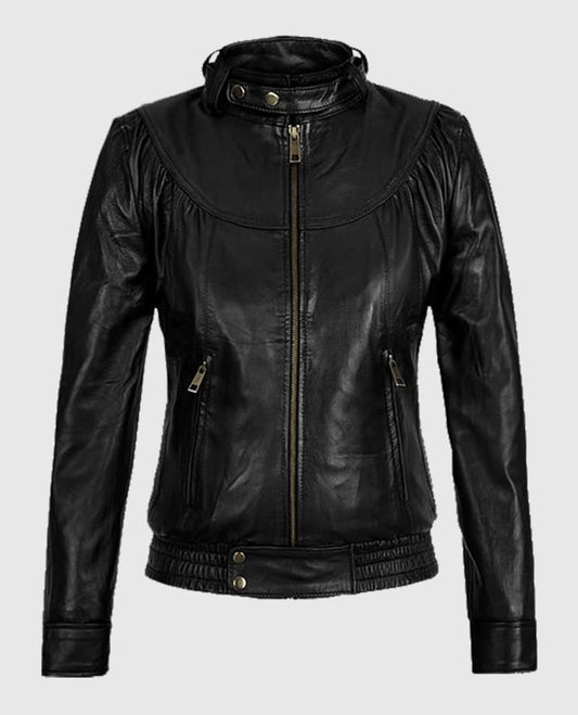 Meagan Good Black Leather Jacket