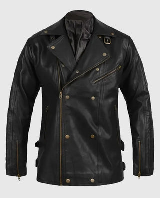 Men’s Black Biker Leather Jacket