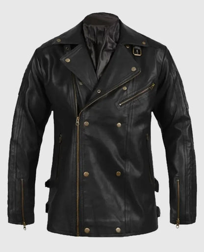 Men’s Black Biker Leather Jacket