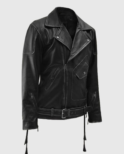 Men's Black Biker Leather Jackets