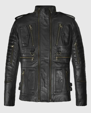 Men’s Classic Black Leather Jacket