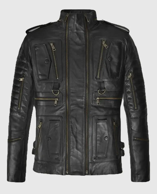 Men’s Classic Black Leather Jacket