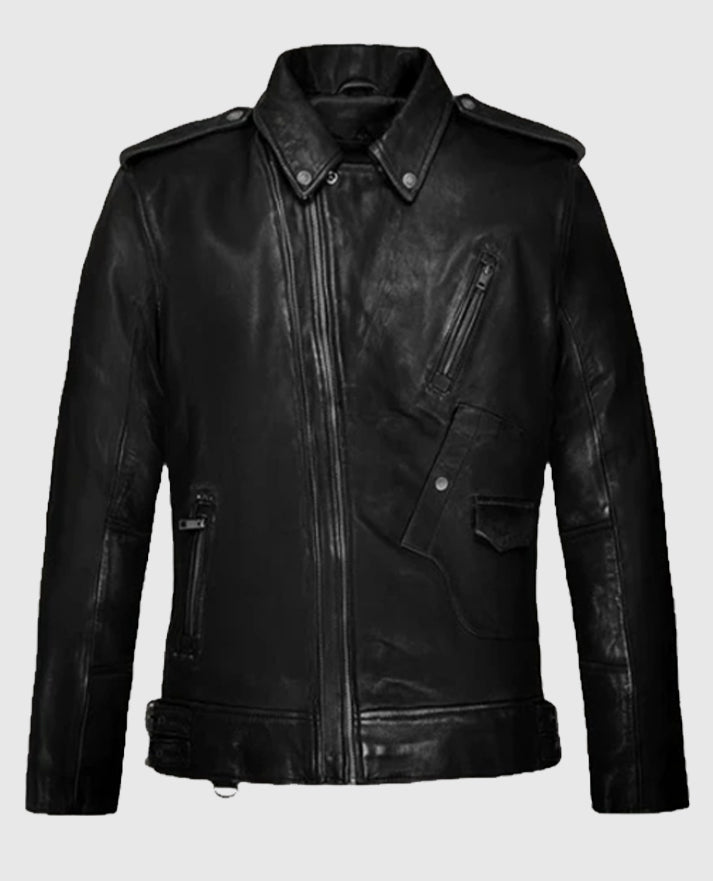 Men's Falcon Black Rider Leather Jacket