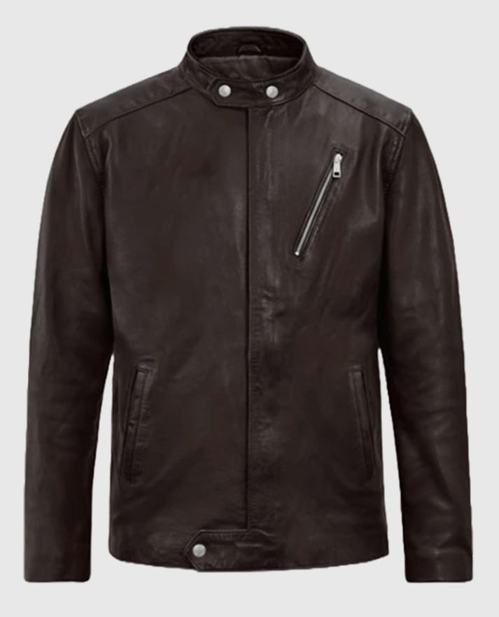 Men's Motorad Brown Biker Leather Jacket