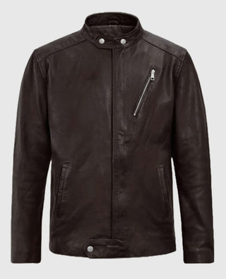 Men's Motorad Brown Biker Leather Jacket