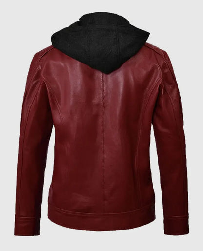 Men's Rodeo Hooded Leather Jacket