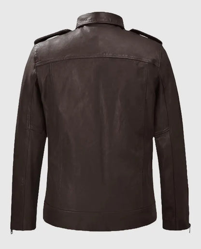 Men's Rutland Brown Riding Leather Jacket