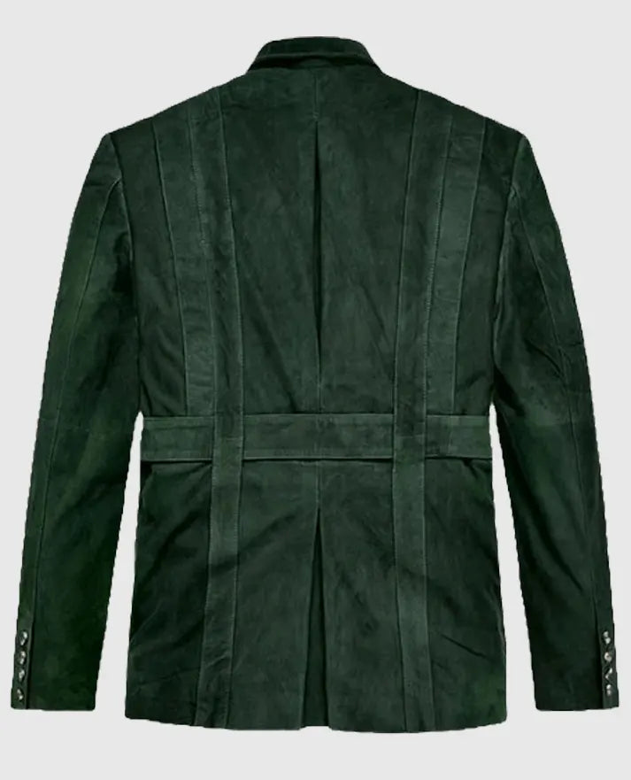 Men's Safari Forest Suede Leather Blazer