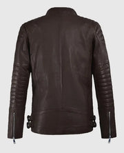 Men's Shotgun Brown Moto Leather Jacket