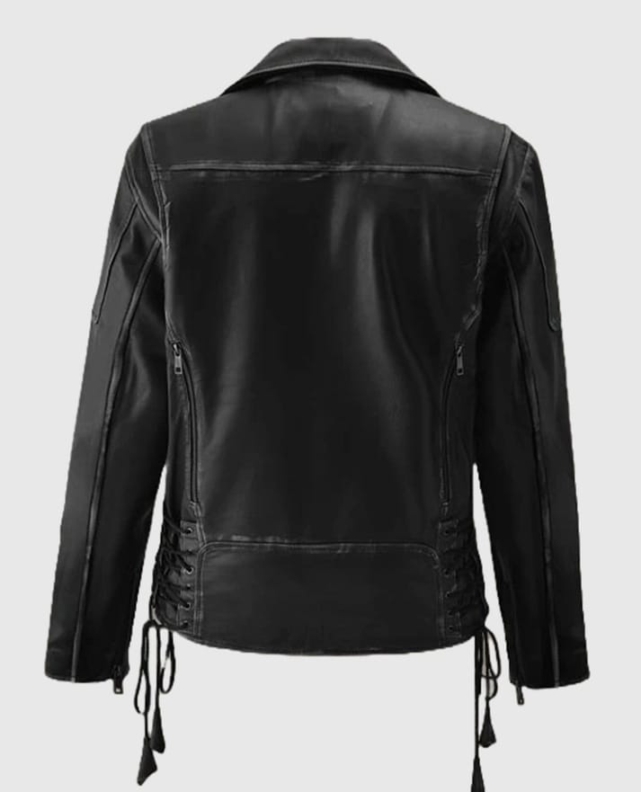 Men's Street Style Biker Leather Jacket - second image