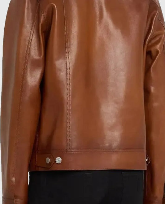 Mike Epps Brown Leather Jacket