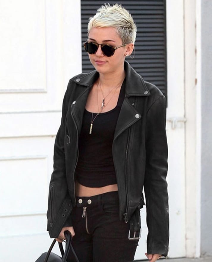 Miley Cyrus Leather Jacket