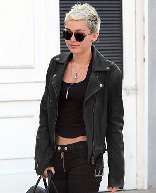 Miley Cyrus Leather Jacket