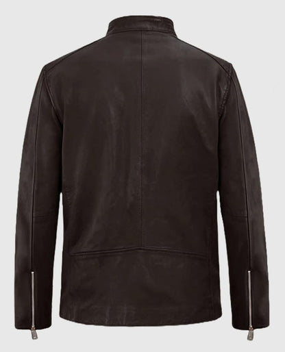 Motorad Brown Biker Leather Jacket