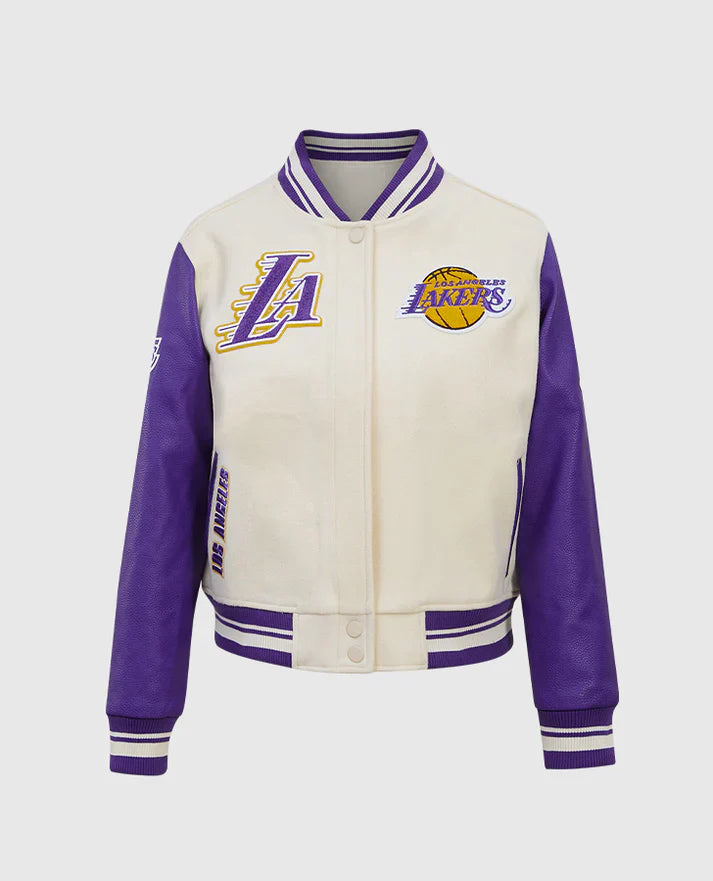 NBA Los Angeles Lakers Purple-White Varsity Jacket