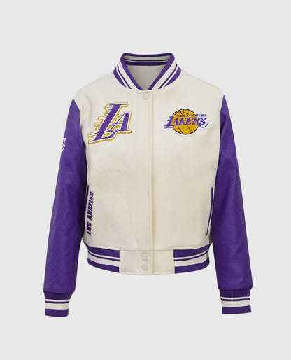 NBA Los Angeles Lakers Purple-White Varsity Jacket