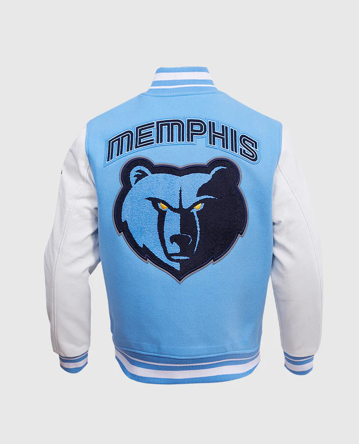 NBA Memphis Grizzlies Men's Rib Wool Varsity Jacket