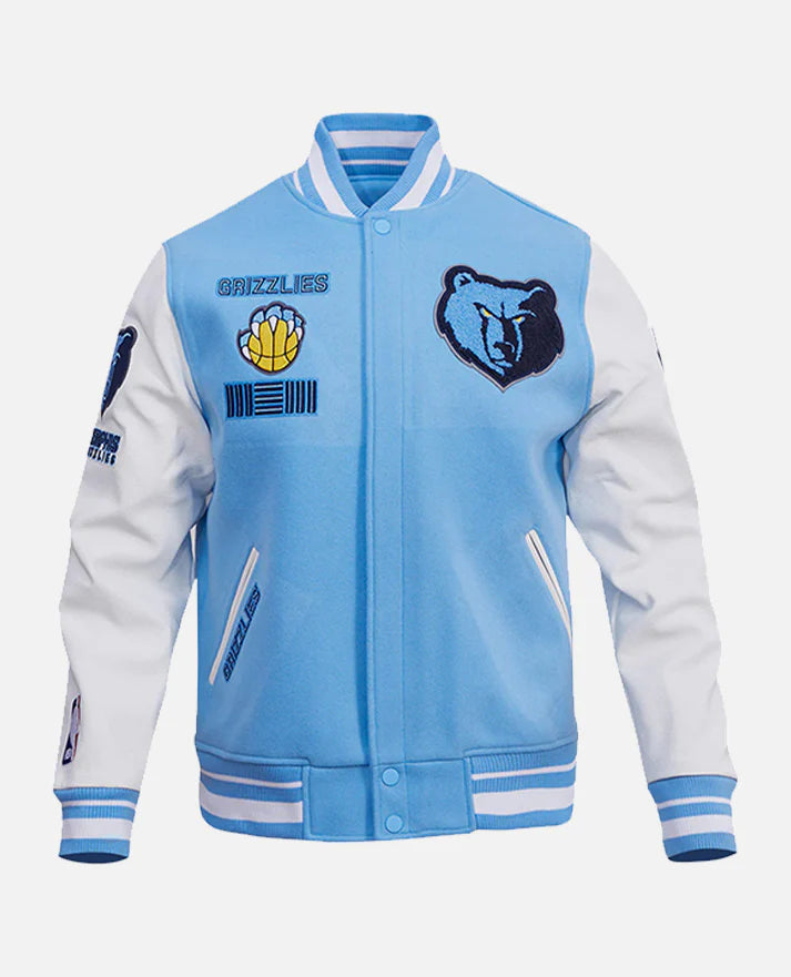 NBA Memphis Grizzlies Rib Wool Varsity Jacket