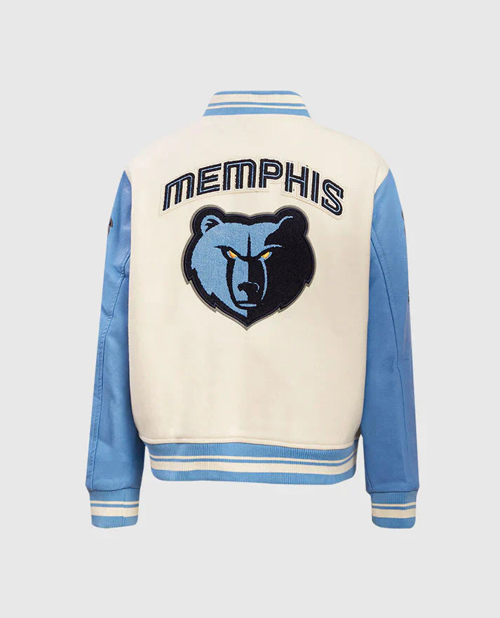 NBA Memphis Grizzlies Women's Rib Wool Varsity Jacket