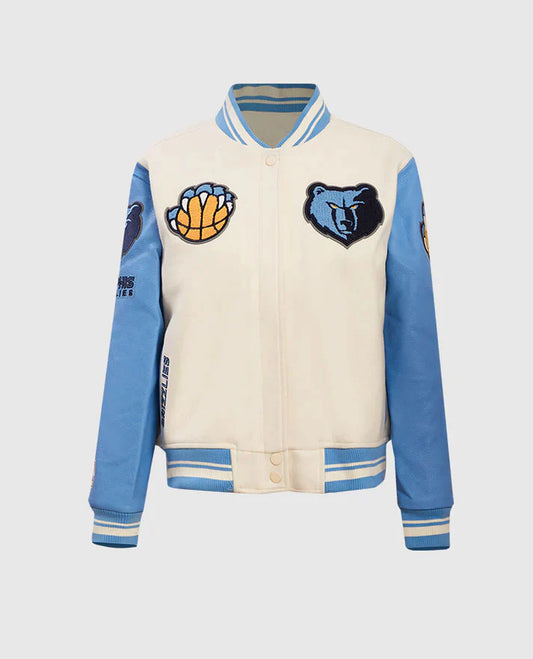 NBA Memphis Grizzlies Rib Wool Varsity Jacket