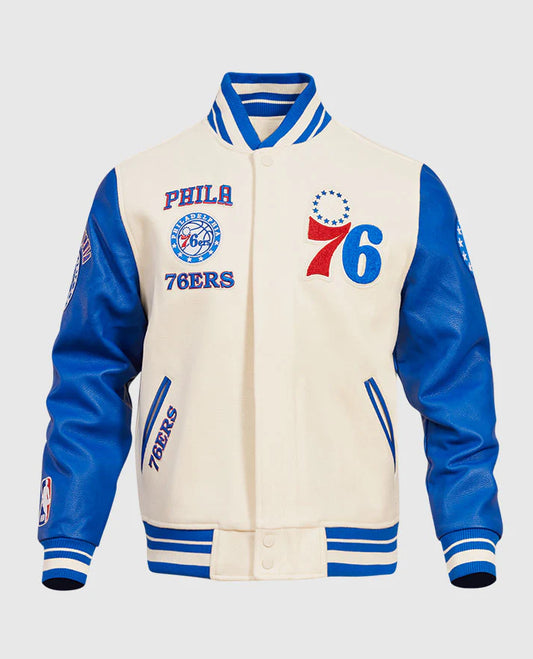 NBA Philadelphia 76ers Rib Wool Varsity Jacket