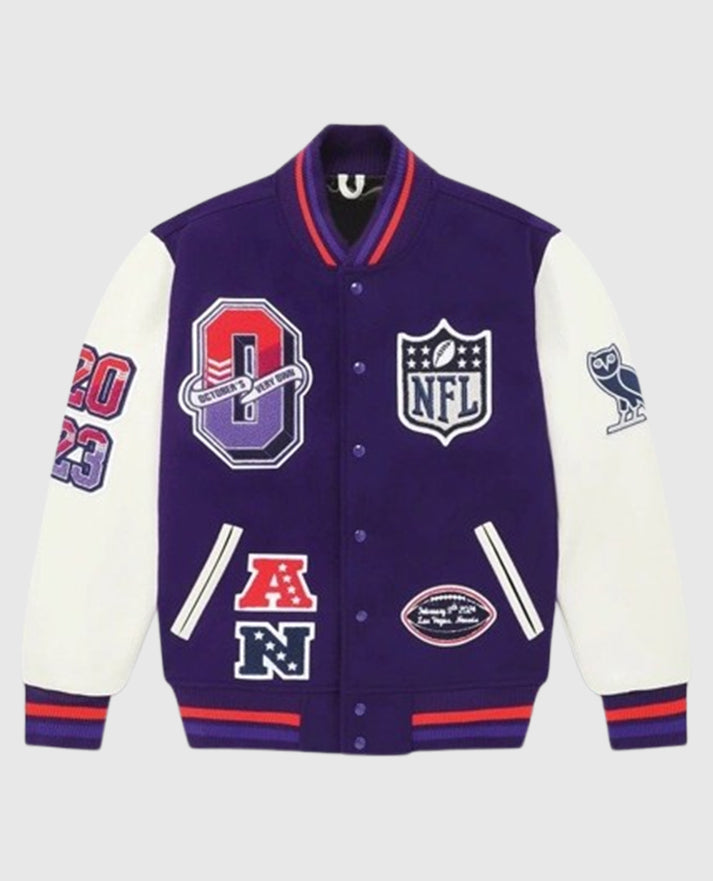 OVO x NFL Super Bowl LVIII Varsity Jacket