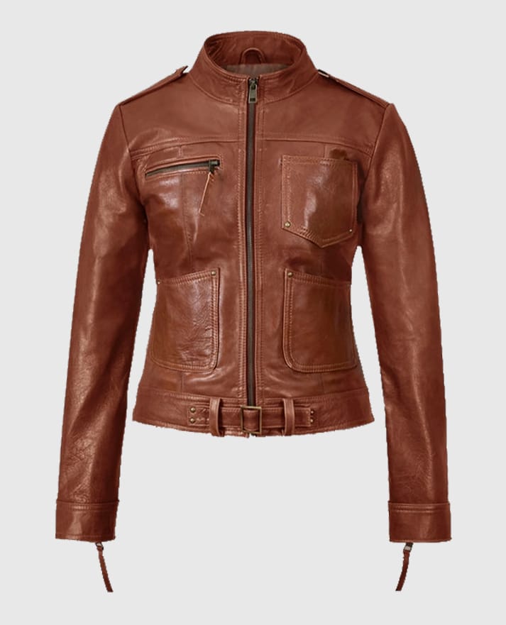  Once Upon A Time Jennifer Morrison Brown Leather Jacket