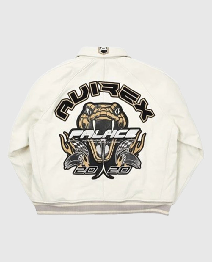 Palace Avirex No Snakes White Jacket